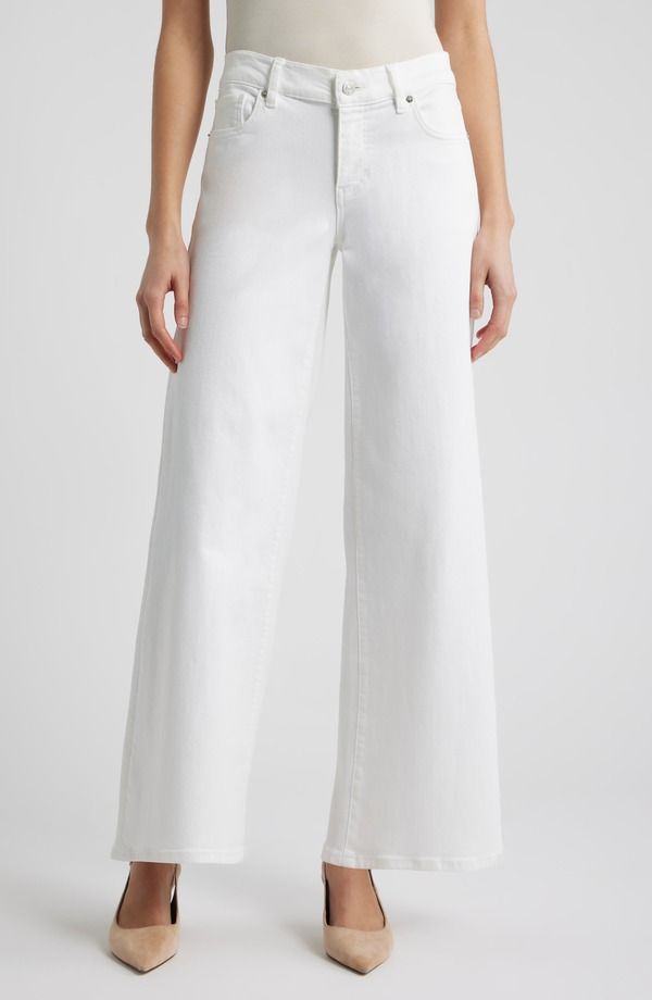 フレーム レディース ボトムス デニムパンツ ジーンズ FRAME Le Slim Palazzo Jeans White ホワイト