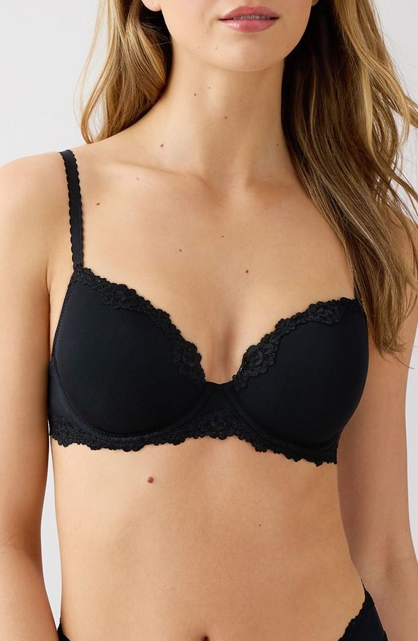 ビーテンプティッド レディース アンダーウェア ブラジャー レーストリム レース btemptd by Wacoal Future Foundation Underwire Lace Trim Contour Bra Night