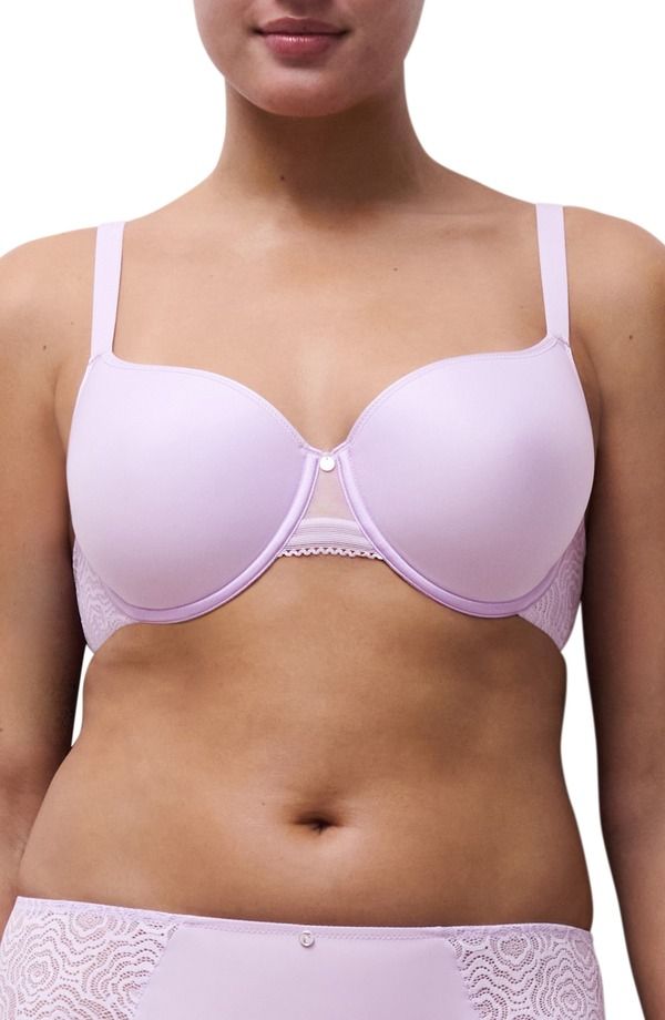 シャンテル レディース トップス Tシャツ Chantelle Lingerie C Jolie Comfort Convertible TShirt Bra Mauve