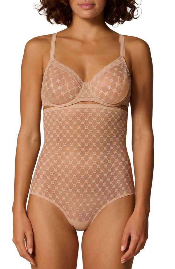 シモーヌペレール レディース アンダーウェア ブラジャー 刺繍 Simone Perele Plumembroidered Molded Underwire Bra Peau Rose