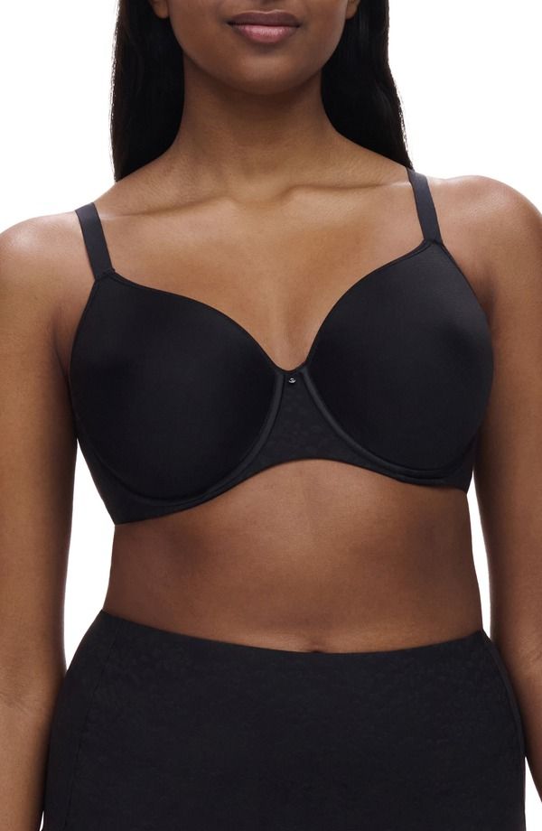 シャンテル レディース トップス Tシャツ Chantelle Lingerie Comfort Chic Back Smoothing TShirt Bra Black ブラック