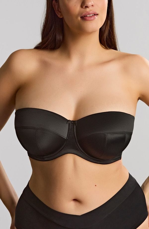 パナシェ レディース アンダーウェア ブラジャー ストラップレス Panache Dana Underwire Strapless Bra Black ブラック