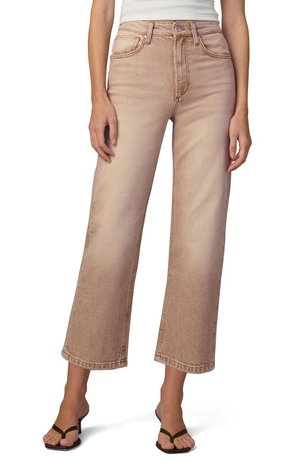 ジョーズ レディース ボトムス カジュアルパンツ ストレート ハイウエスト ジーンズ Joes The Margot High Waist Crop Straight Leg Jeans Washed Tannin