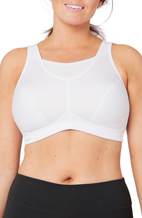 グラマライズ レディース アンダーウェア ブラジャー Glamorise NoBounce Camisole Sports Bra White ホワイト