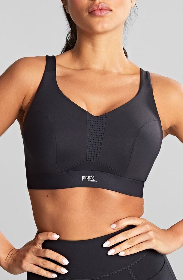 パナシェ レディース アンダーウェア ブラジャー Vネック Panachendurance Underwire VNeck Unlined Sports Bra Black ブラック