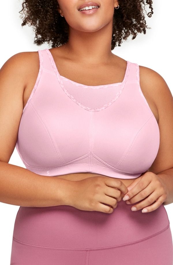 グラマライズ レディース アンダーウェア ブラジャー Glamorise NoBounce Camisole Sports Bra Parfait Pink ピンク
