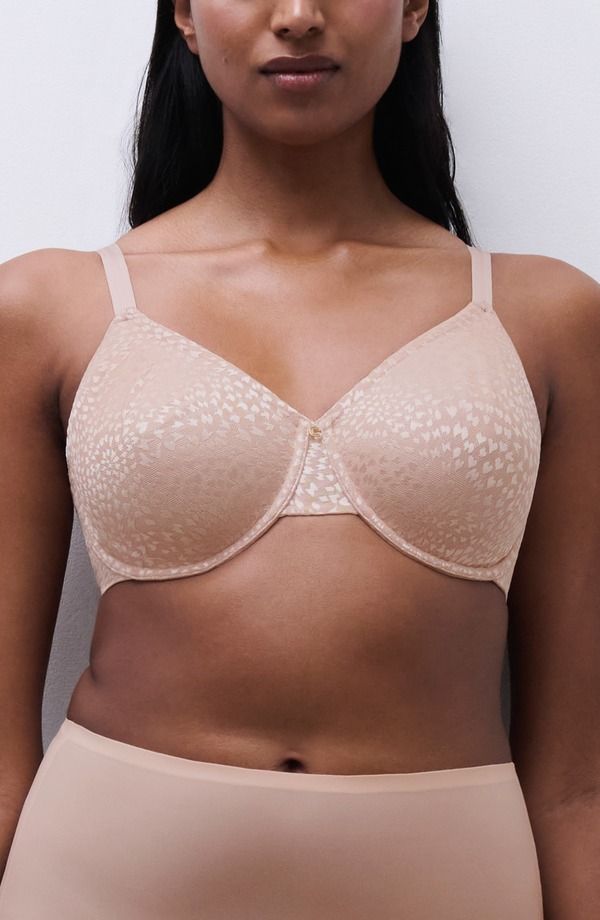 シャンテル レディース アンダーウェア ブラジャー ミニ Chantelle Lingerie Magique Underwire Back Smoothing Minimizer Bra Rose