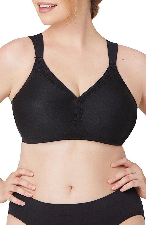 グラマライズ レディース トップス Tシャツ Glamorise MagicLift SeamlessupportShirt Bra Black ブラック