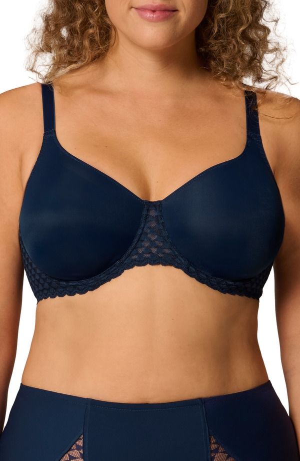 シモーヌペレール レディース アンダーウェア ブラジャー ミニ Simone Perele Subtile Underwire Minimizer Bra Midnight