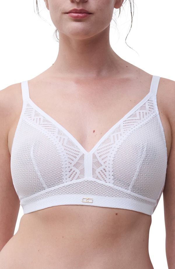 シャンテル レディース アンダーウェア ブラジャー Chantelle Lingerie Origins Full Support Wirefree Bra White ホワイト