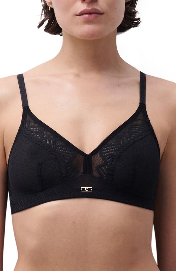 シャンテル レディース アンダーウェア ブラジャー Chantelle Lingerie Origins Full Support Wirefree Bra Black ブラック