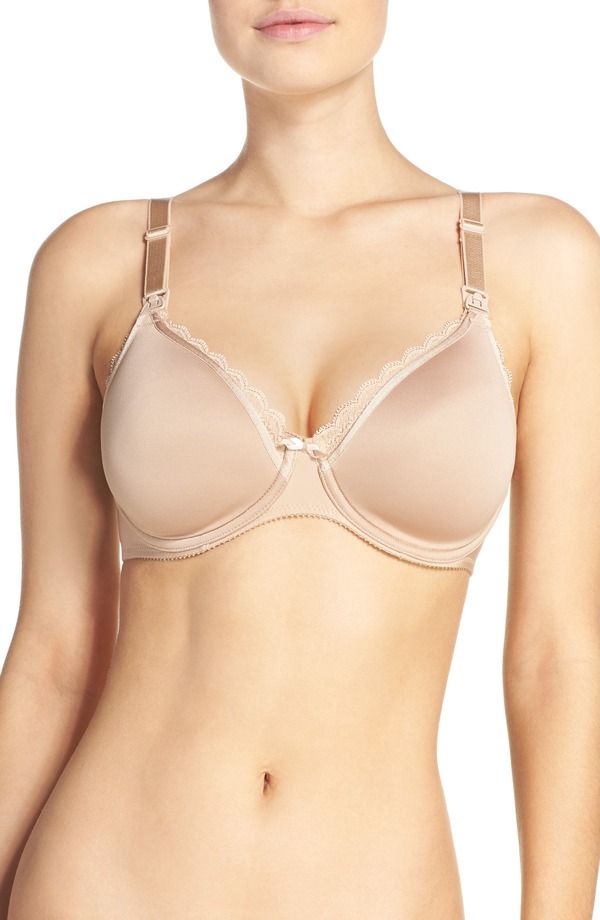 シャンテル レディース アンダーウェア ブラジャー Chantelle Lingerie Merci Lightweight Nursing Bra Perfect Nude
