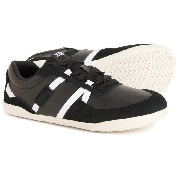 ゼロシューズ メンズ スニーカー レザー Xero Shoes Kelso Court Shoes Leather For Men Black White ホワイト