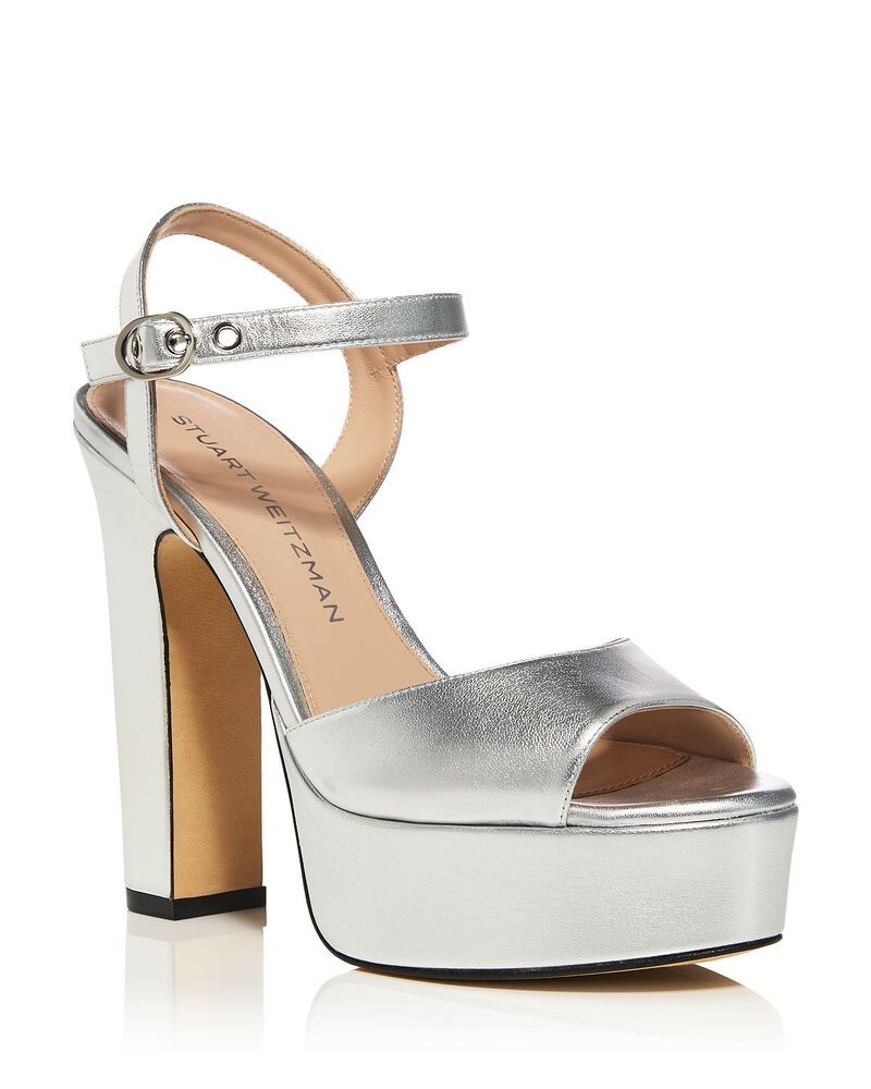 スチュアート ワイツマン レディース シューズ サンダル プラットフォーム Stuart Weitzman Womens Reade Platform Sandalsilver シルバー