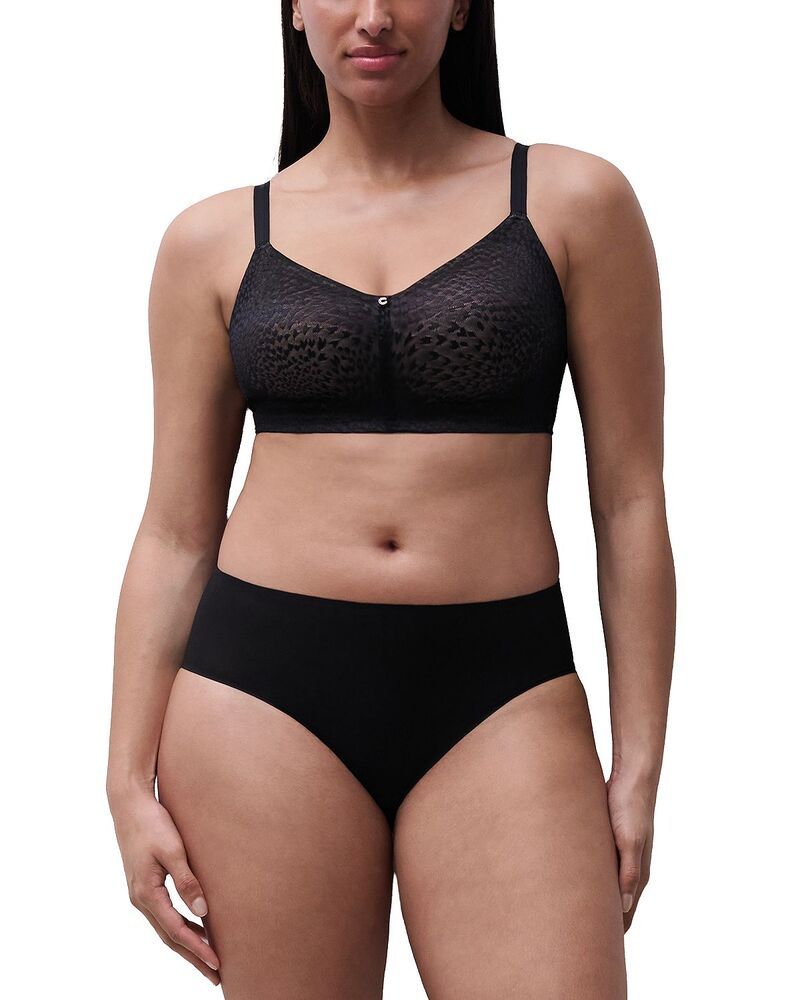 シャントル レディース アンダーウェア ブラジャー Chantelle Back Smoothing Wireless Bra Black ブラック