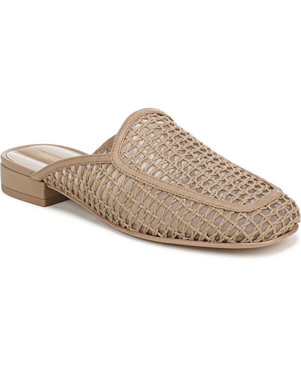 フランコサルト レディース シューズ パンプス Franco Sarto Womens Holland 2 Round Toe Mules Woodsmoke Woven Faux Leather
