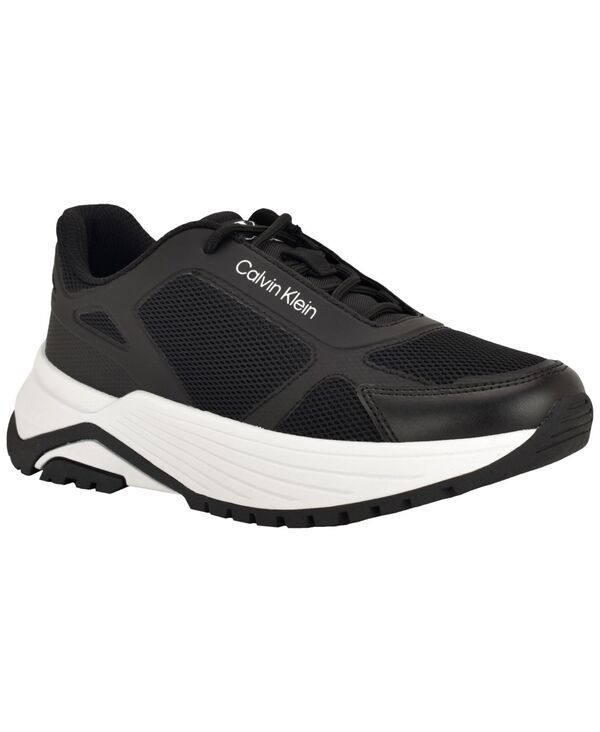 カルバンクライン レディース シューズ スニーカー レース Calvin Klein Womens Amyra LaceUp Sneakers Black ブラック