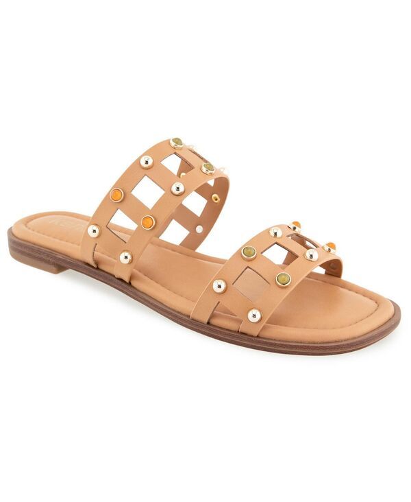 ケンジー レディース シューズ サンダル Kensie Womens Rosaly Flat Sandal Caramel