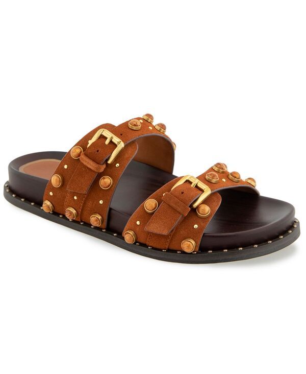 ケネスコール レディース シューズ サンダル Kenneth Cole New York Womens Deardra Footbed Flat Sandals Pecan Suede