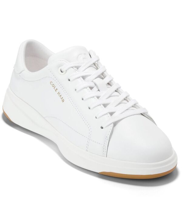コールハーン レディース シューズ スニーカー レース Cole Haan Womens GRANDPR Tennis LaceUp Sneakers White Leather ホワイト