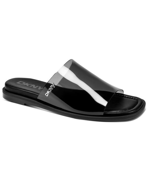 ダナ キャラン ニューヨーク レディース シューズ サンダル DKNY Womens Cataline Slide Flat Sandals Black Smooth ブラック