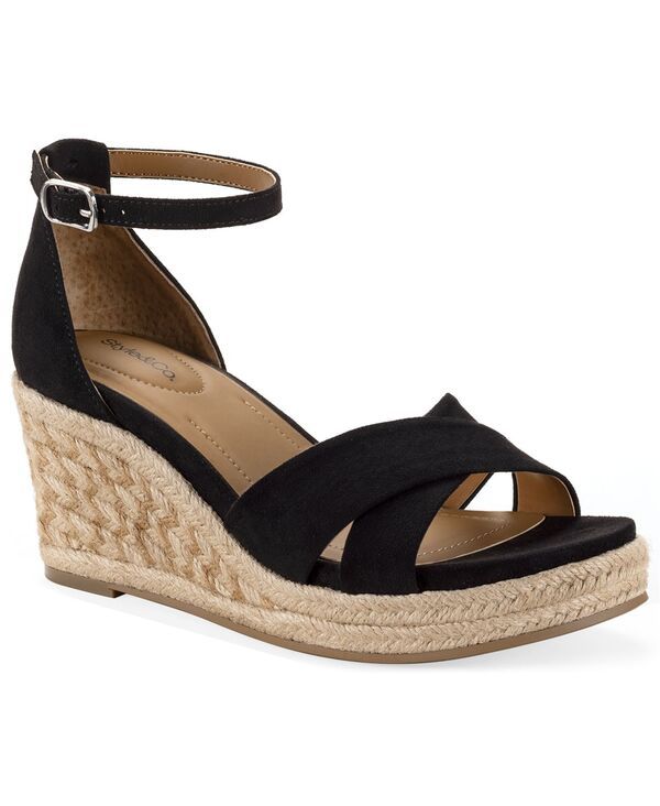 スタイルアンドコー レディース シューズ サンダル Style Co Womens Theaa Espadrilles Wedge Sandals Black ブラック