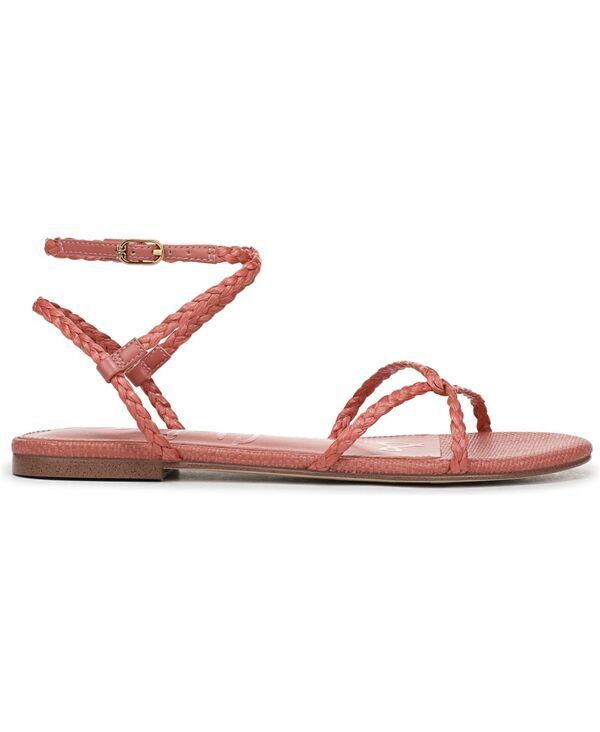 サムエデルマン レディース シューズ サンダル Sam Edelman Womens Ellina Braid Strappy Sandals Indie Pink Faux Raffia ピンク