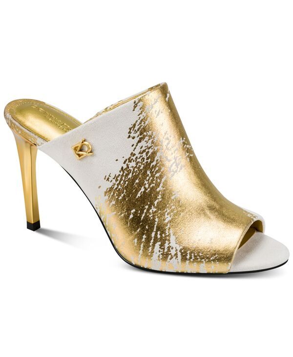 ダナ キャラン ニューヨーク レディース シューズ サンダル Donna Karanew York Womens Donna Mule Stiletto Dressandals IvoryGold アイボリー