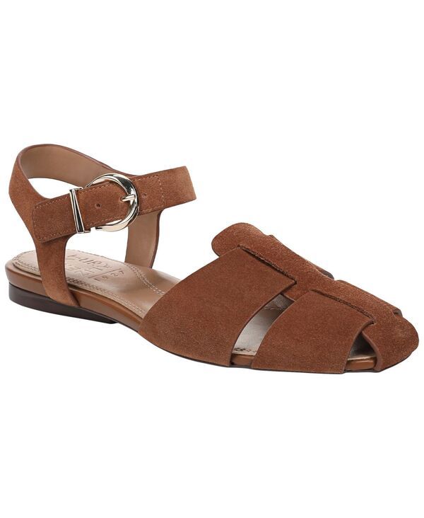ナチュライザー レディース シューズ サンダル Naturalizer Womens Cleo Strappy Flat Sandals Walnut Brown Suede ブラウン