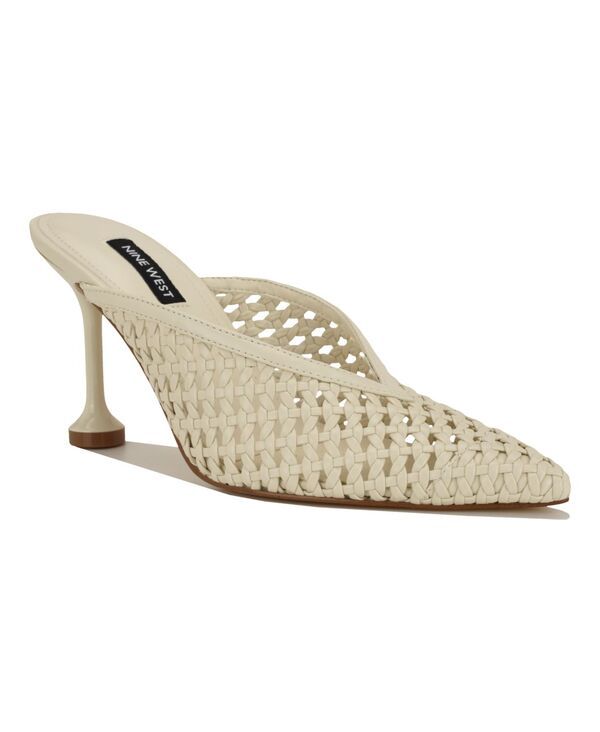 ナインウェスト レディース シューズ パンプス ヒール Nine West Womens Grasso Woven Tapered Heel Dress Mules Chicream クリーム