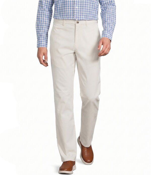 ラウンドトゥリーアンドヨーク メンズ ボトムス カジュアルパンツ Roundtree Yorke Straight Fit Solid Twill Pants Cream クリーム