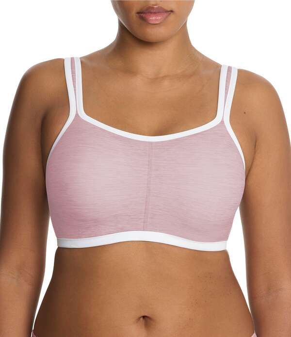 ナトリ レディース アンダーウェア ブラジャー Natori Yogi Seamless Convertible UBack to Racerback FullBusted Contour Underwire Sports Bra Pink Velvet He