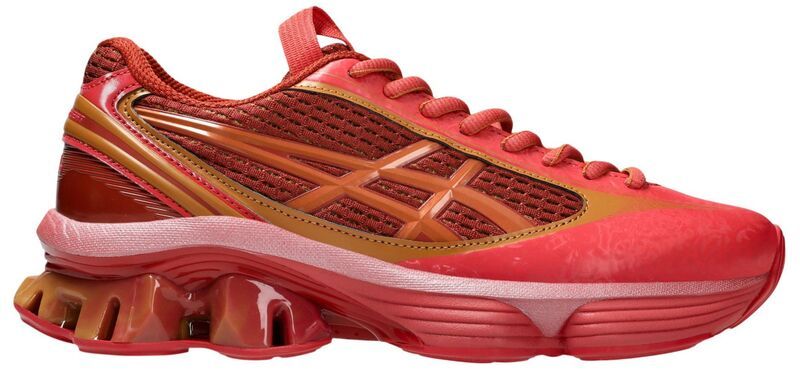 アシックス メンズ シューズ スニーカー ASICS Mens US6S GELKINETIC FLUENT Running Shoes Coppered レッド