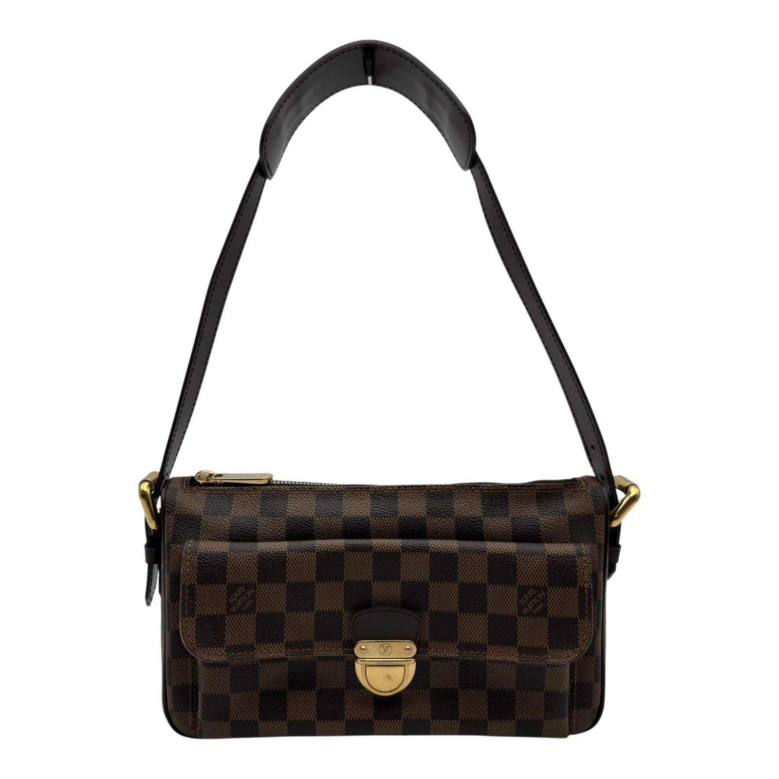 ルイ・ヴィトン LOUIS VUITTON ラヴェッロGM N60006 ブラウン ダミエ/レザー レディース ショルダーバッグ