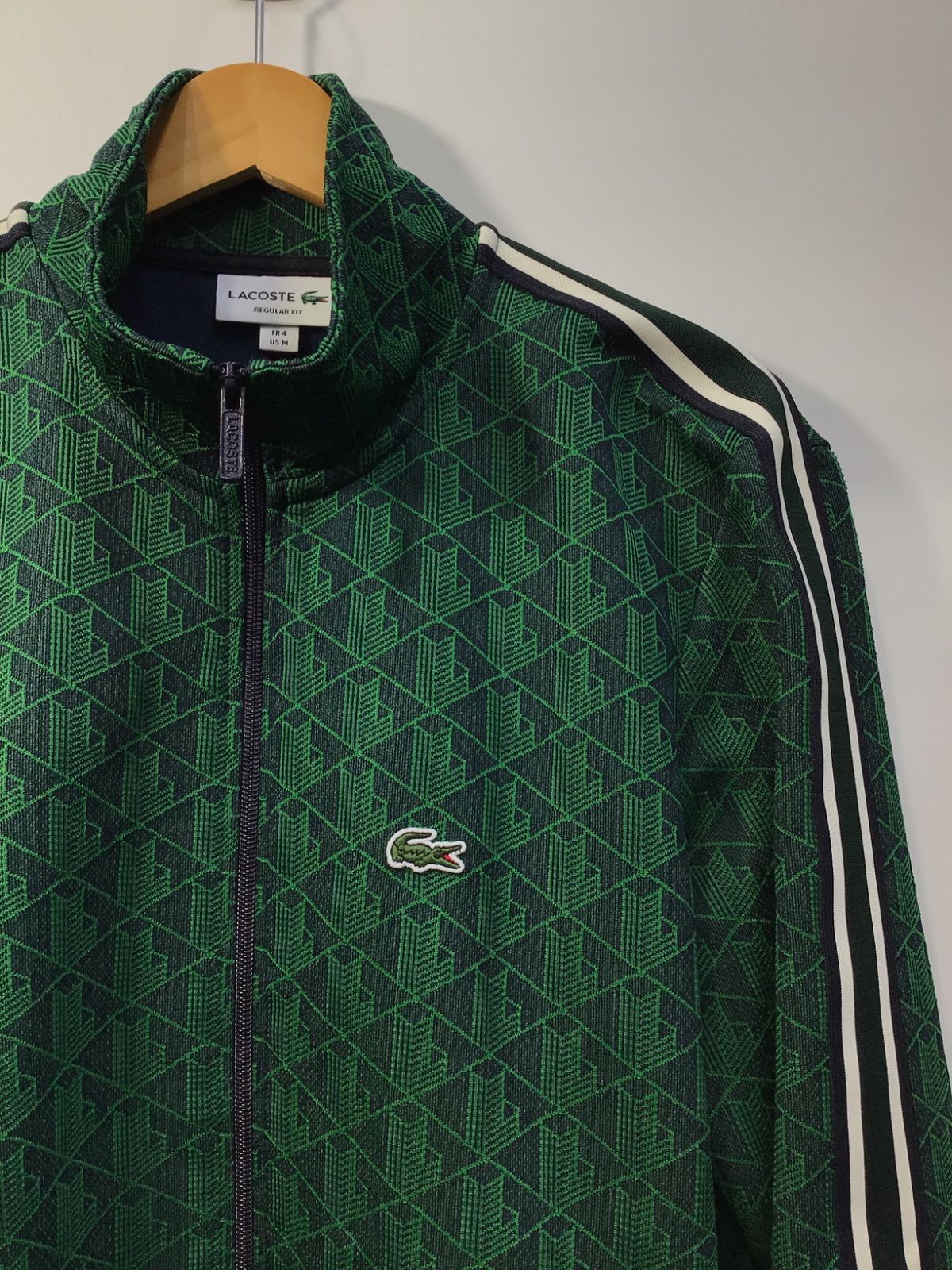 LACOSTE モノグラム　ジャガード　トラックジャケット　SH1368