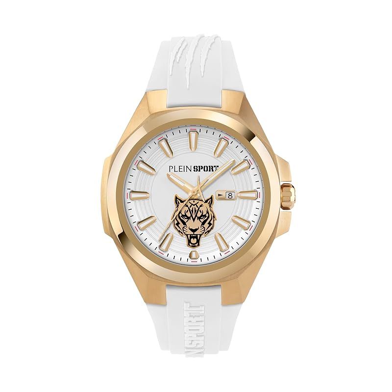 【新品】 【PLEIN SPORT】 メンズ 腕時計 Watch プレインスポーツ Tiger Mask タイガーマスター PS7BA0224 クォーツ 5気圧防水 ミネラルガラス ホワイト文字盤 ステンレススチール [並行輸入品]