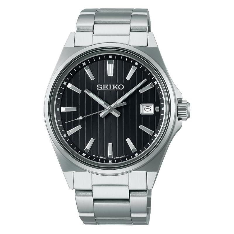 【新品】 [セイコーウオッチ]SEIKO SELECTION SBTH005 メンズ腕時計 電池式クオーツ 日付カレンダー搭載 10気圧防水 らくらくアジャスト式ベルト 文字盤ブラック ステンレススチール