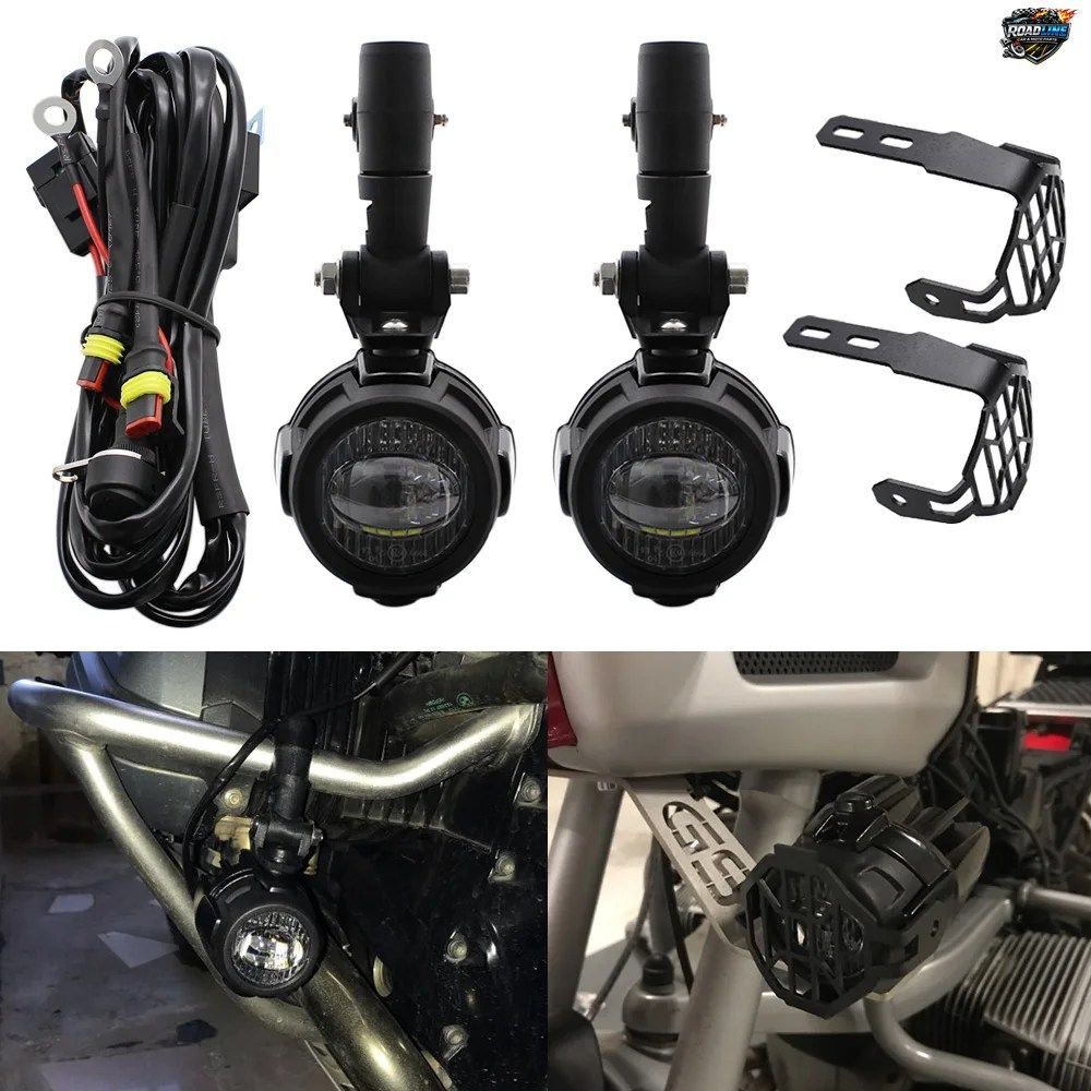 BMW R1200GS F750 F850GS 1250GS 750 GS LC A に適合するオートバイ用 40W LED フォグランプ補助アセンブリ