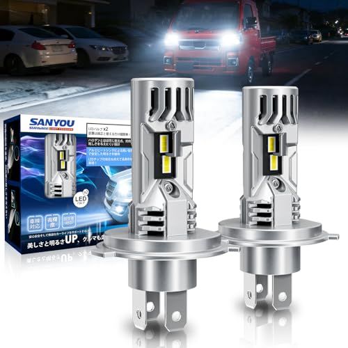 「大型車対応」SUPAREE h4 led ヘッドライト トラック用 爆光 10倍明るさUP 車用 バス 大型車 20000LM Hi/Lo切替 新車検対応 6500K DC 12V 24V ハロゲンサイズ 三重放熱 静音ファン 長寿命 高光 3d1fdd7f