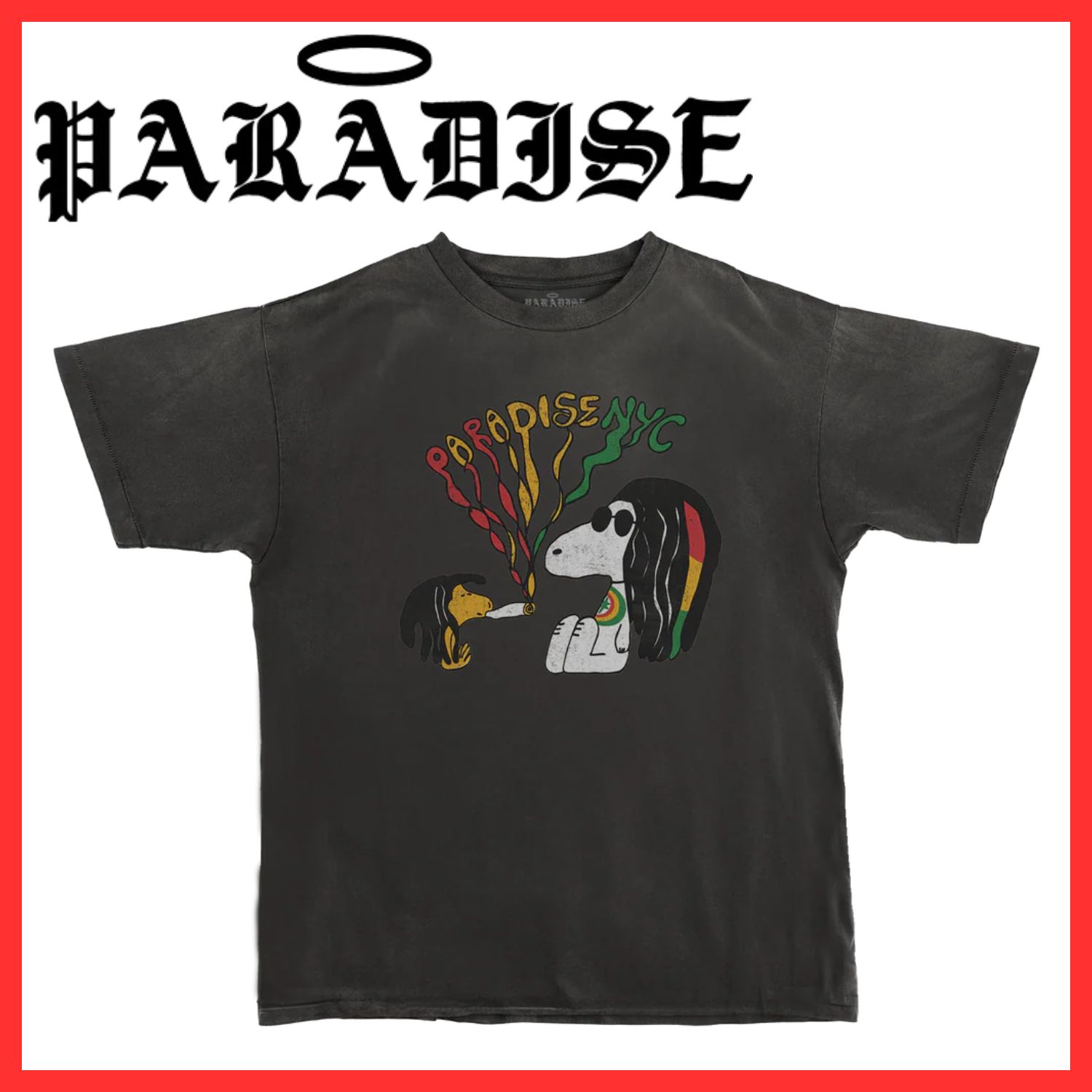 PARADISE NYC BEAGLIZE IT SS MDIUM BLACK （パラダイス・Tシャツ・Mサイズ）