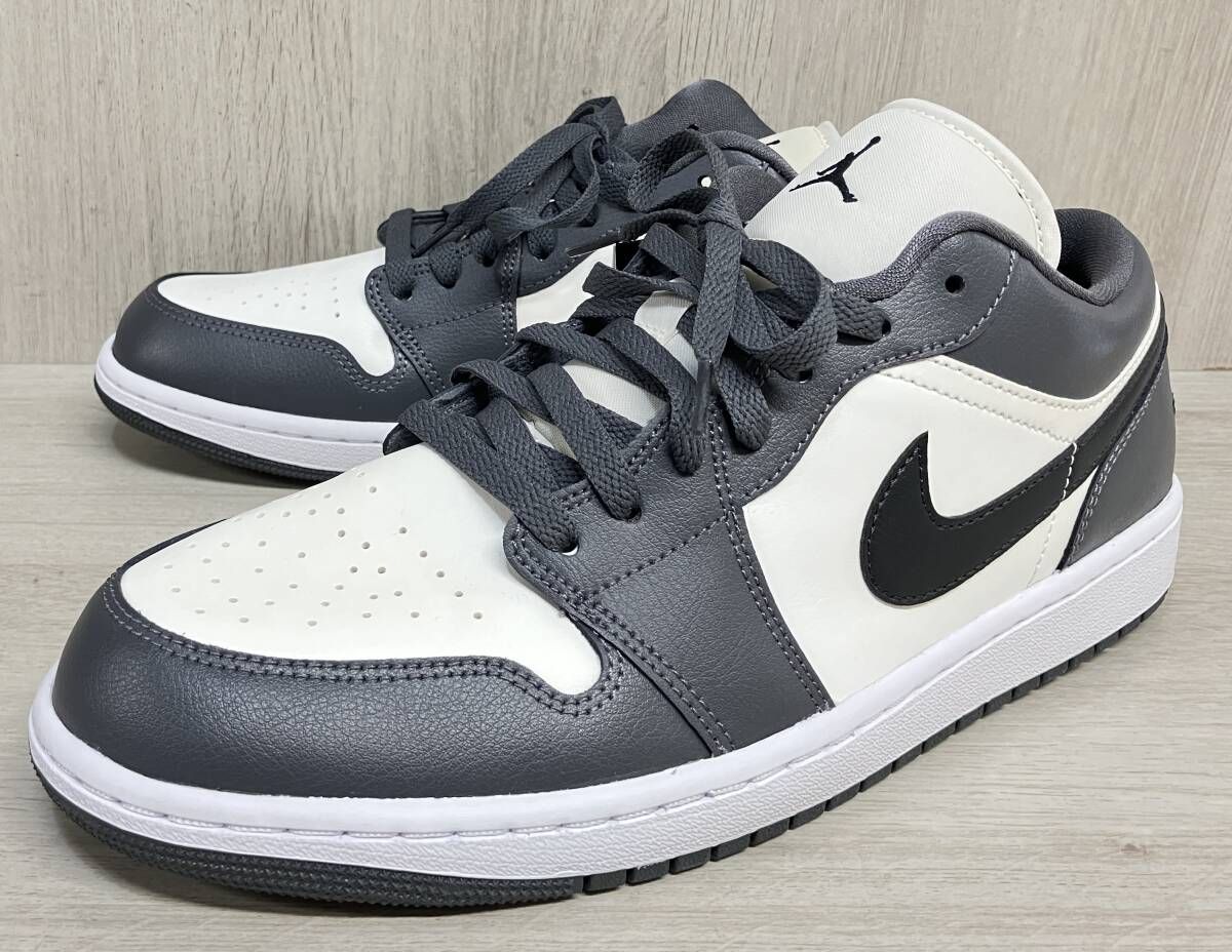 NIKE Women’s Air Jordan 1 Low Dark Grey ナイキ エアジョーダン ロー メンズ ホワイト グレー 29cm スニーカー DC0774-102