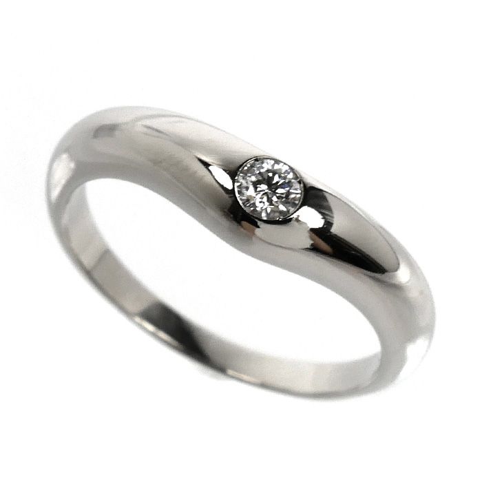 BVLGARI ブルガリ Pt950プラチナ フェディ リング・指輪 350458 ダイヤモンド 6号 3.7g レディース 中古
