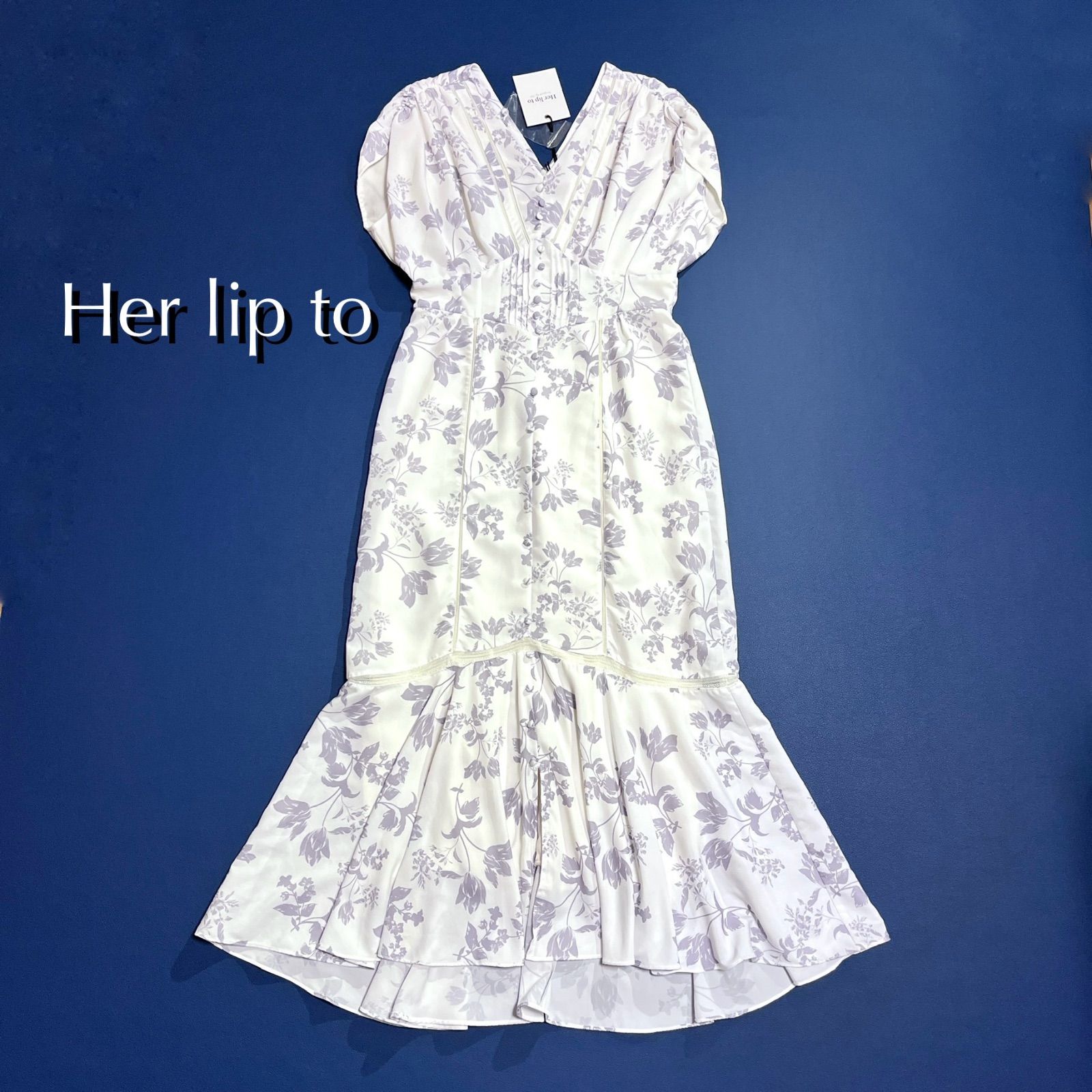 kT13 Herlipto Royal Garden Floral Dress rose ロイヤルガーデンフローラルドレス 花柄 小嶋陽菜 Her lip to 定価25,000円