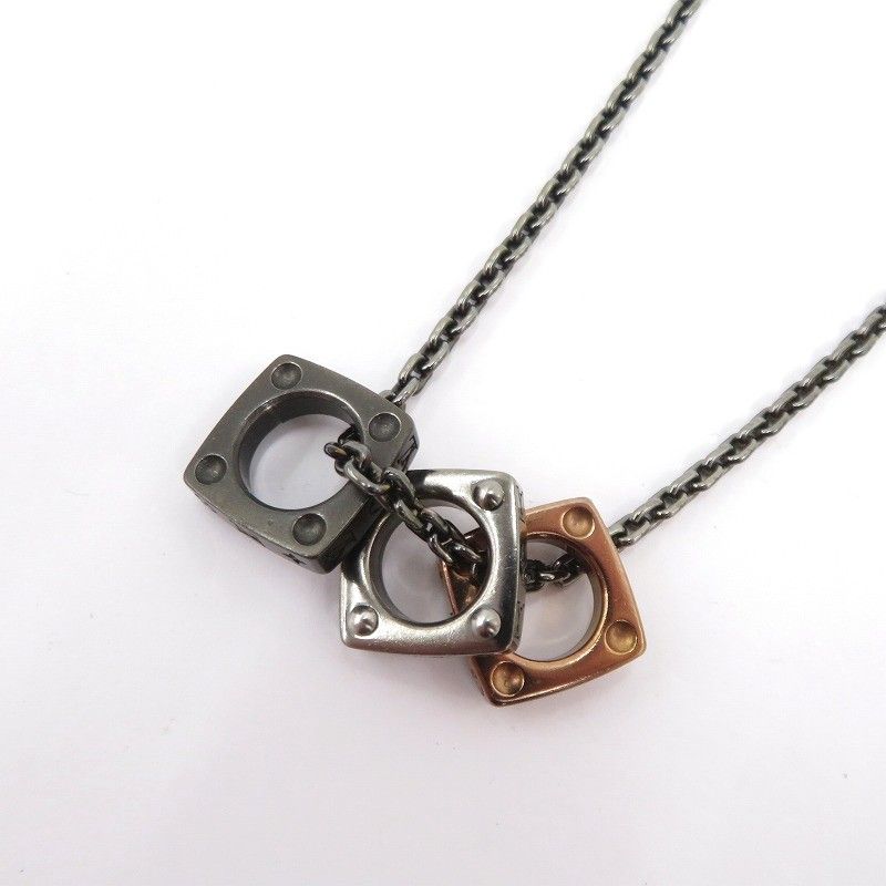 【瀬戸大橋店】 中古 LOUIS VUITTON | ルイ・ヴィトン ネックレス ボールド・ネックレス M01191 ブラック 【135】