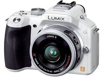 パナソニックPanasonic ミラーレス一眼カメラ ルミックス G5 レンズキット 電動ズームレンズ シェルホワイト DMC-G5X-W