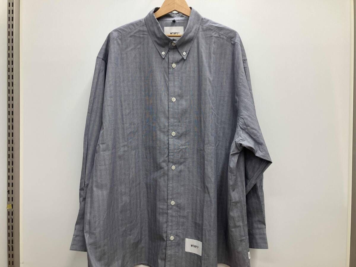 WTAPS EX47_COLLECTION 232GWDT-SHM02 ダブルタップス 長袖シャツ チェック オーバーサイズ サイズ04