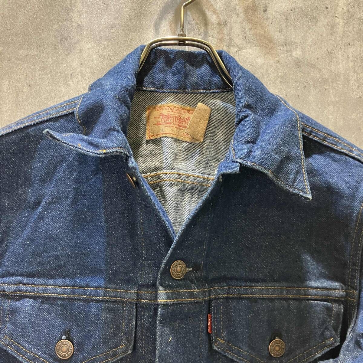 濃紺90s✨96年8月製 リーバイス 70505 デニムジャケットUSA製 40 90s USA製 Levi's リーバイス 70505-0217 刻印527 デニムジャケット
