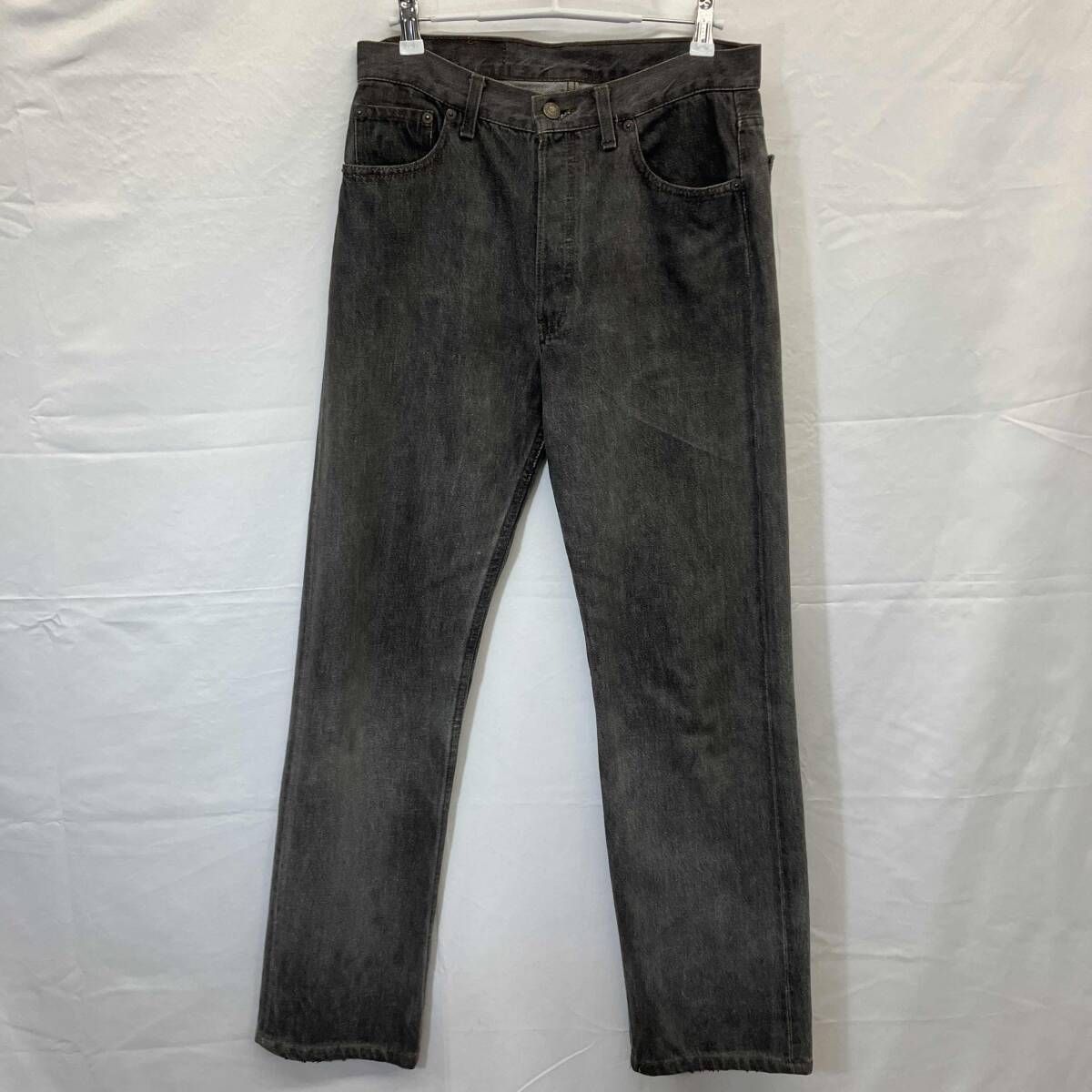 90s LEVI‘S / リーバイス / 90s / USA製 / 501 / 先染めブラック / Mサイズ / ボタン裏544 / グレー
