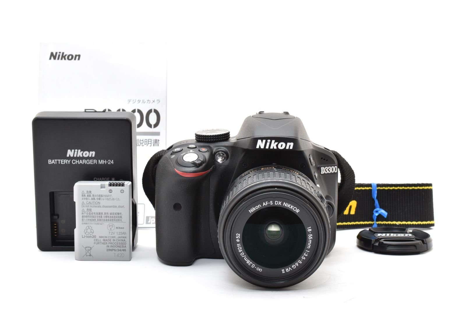 ★極上美品★《ショット数340回》 ニコン Nikon D3300 18-55 VR II レンズキット デジタル一眼レフ #0706A