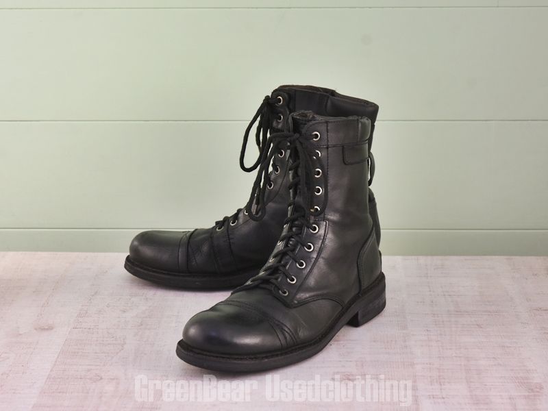 E701 メンズ DIESEL ショートブーツ 黒 44 27cm